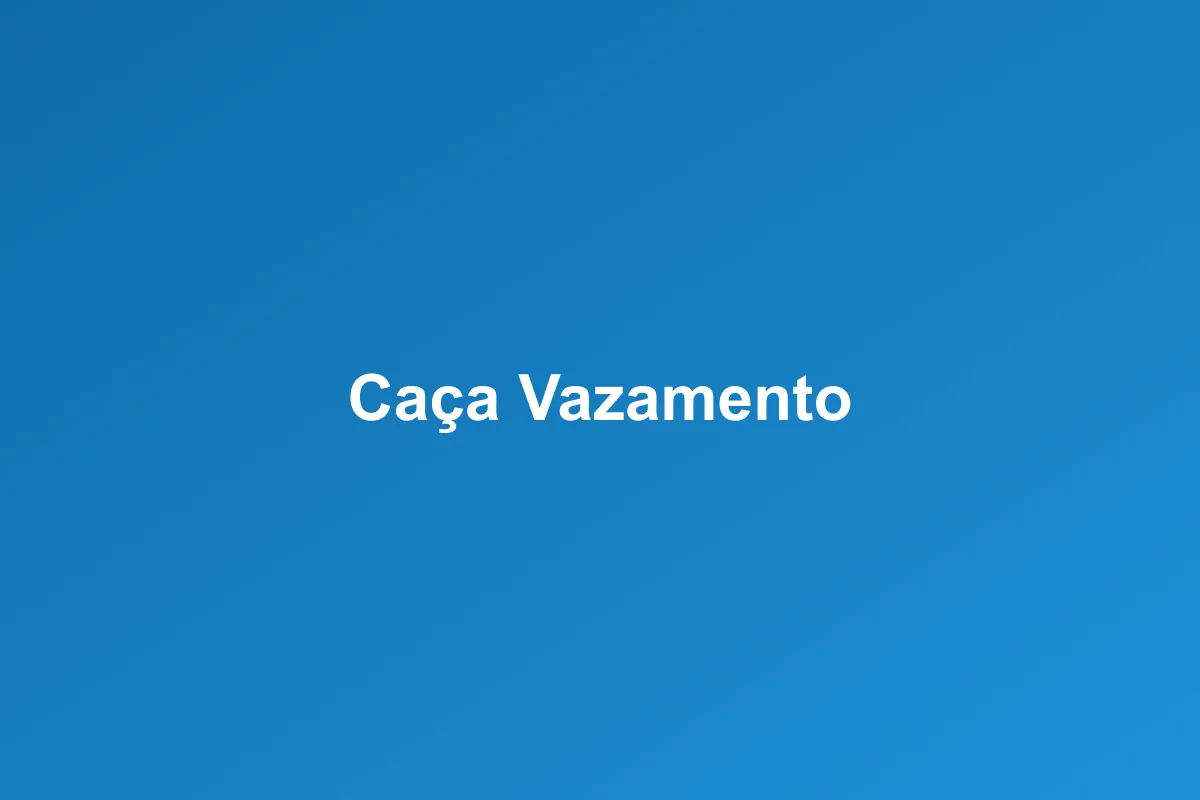Caça-vazamento de Gás em Vitória
